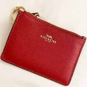 Red Coach Card Wallet